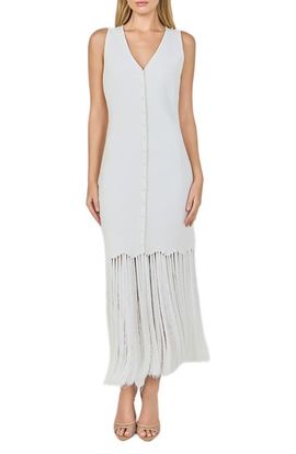Endless Rose Endless Rose Fringe Knit Midi Dress