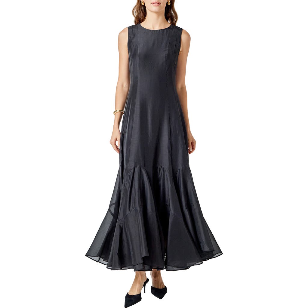 Endless Rose - Godet Detail Maxi Dress