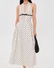 endless rose endless rose Halter Neck Polka-Dot Maxi Dress Off White - 2