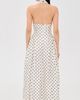 endless rose endless rose Halter Neck Polka-Dot Maxi Dress Off White - 3