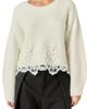 Endless Rose Endless Rose Lace Hem Sweater - 1