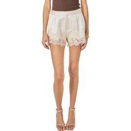 Endless Rose Endless Rose Lace Trimmed Satin Shorts