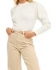 Endless Rose Endless Rose Leg of Mutton Sleeve Rib Sweater - 4