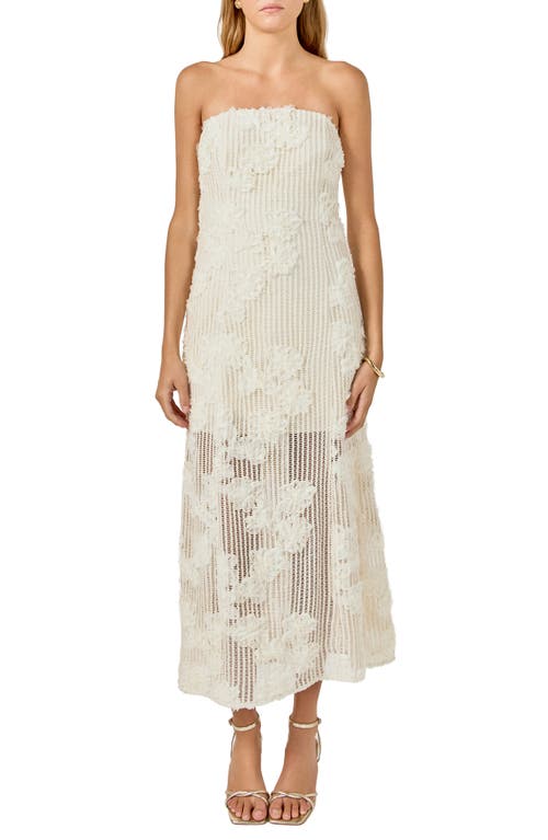Endless Rose Endless Rose Mesh Overlay Strapless Dress