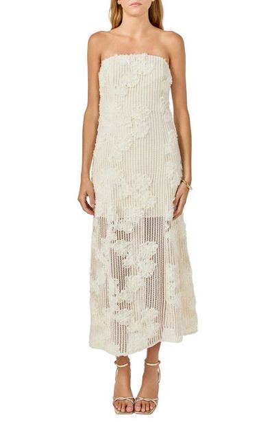 Endless Rose Endless Rose Mesh Overlay Strapless Dress