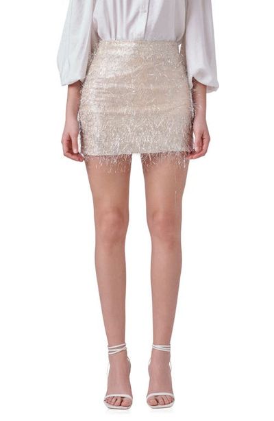 Endless Rose Endless Rose Metallic Fringe Miniskirt