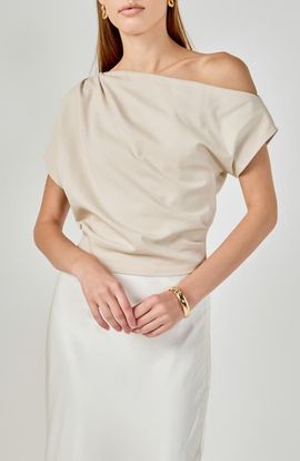 Endless Rose Endless Rose Off the Shoulder Cropped Top