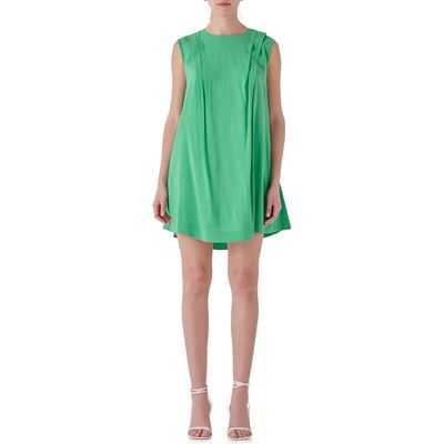 Endless Rose Endless Rose Pintuck Tie Belt Dress