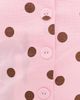 endless rose endless rose Polka Dot Linen Strapless Dress Pink/Brown - 6