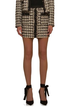 Endless Rose Endless Rose Premium Fringe Tweed Miniskirt