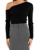 Endless Rose Endless Rose Ribbed One-Shoulder Sweater - 1