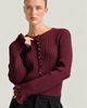 Endless Rose Endless Rose Ruffle Trim Rib Cardigan - 4