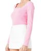 Endless Rose Endless Rose Scallop Square Neck Sweater - 3