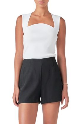 Endless Rose Endless Rose Sculpted Neck Knit Tank