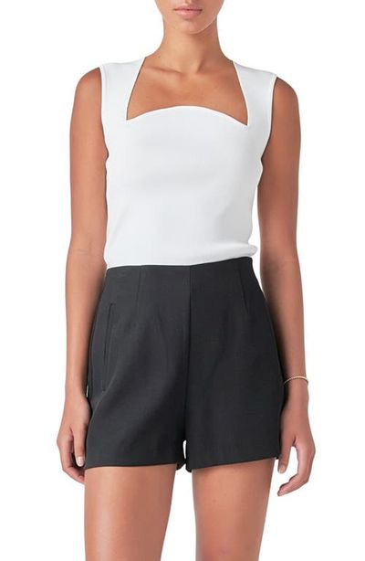 Endless Rose Endless Rose Sculpted Neck Knit Tank