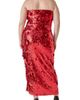 Endless Rose Endless Rose Sequin Appliqué Strapless Midi Dress - 2