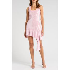 Endless Rose Endless Rose Sequin Cascade Ruffle Dress