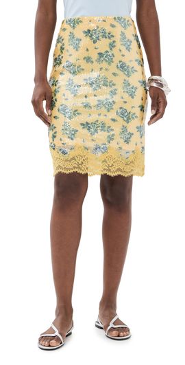endless rose endless rose Sequin Printed Skirt Lemon Multi