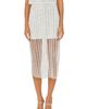 Endless Rose Endless Rose Sequin Stripe Mesh Midi Skirt - 1