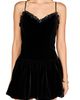 Endless Rose Endless Rose Sequin Trim Velvet Bubble Hem Minidress - 4