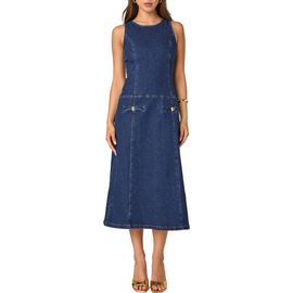 Endless Rose Endless Rose Sleeveless Denim Midi Dress 