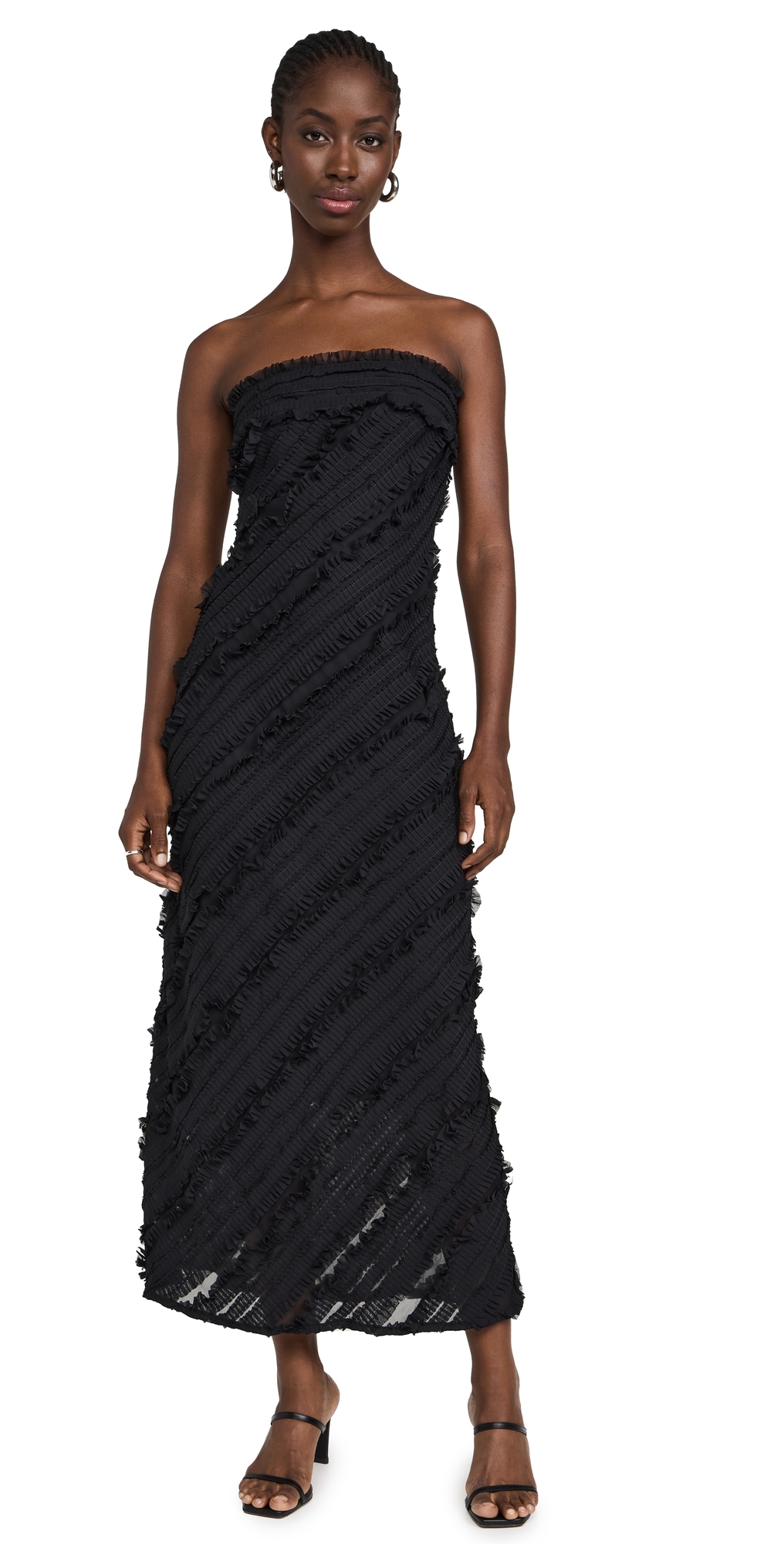 chinese dress ladies Off the Shoulder Ruffle Maxi Dress – Endless Rose