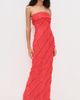 endless rose endless rose Strapless Ruffled Maxi Dress Red XS - 3