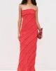 endless rose endless rose Strapless Ruffled Maxi Dress Red XS - 6