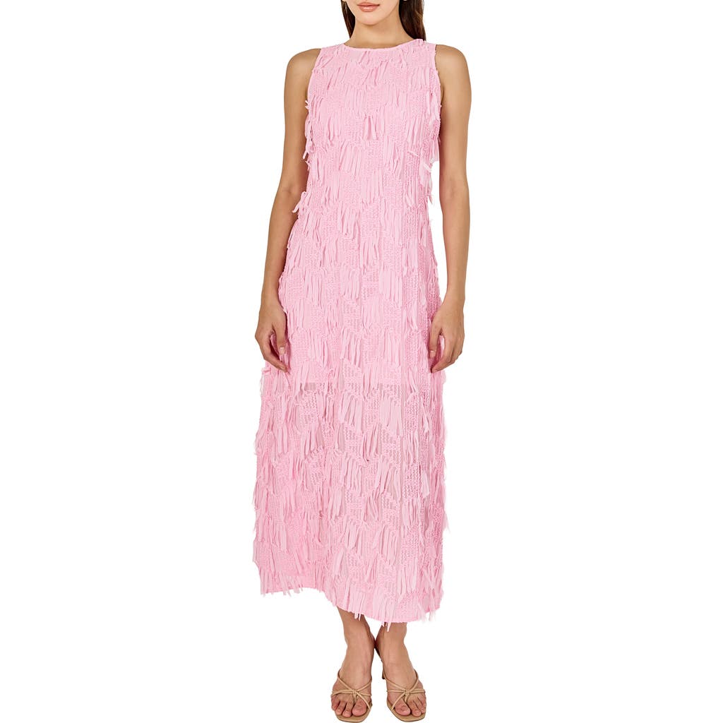 Endless Rose Endless Rose Texture Fringe Sleeveless Maxi Dress