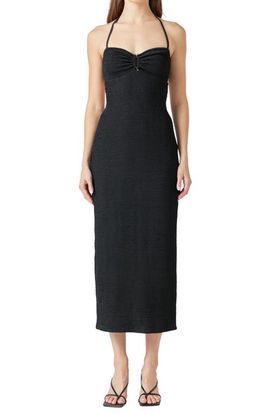 Endless Rose Endless Rose Textured Halter Maxi Dress