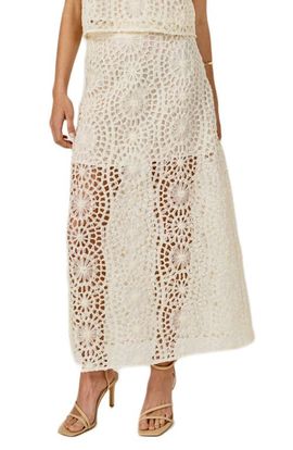 Endless Rose Endless Rose Textured Open Stitch Midi Skirt