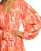 Endless Rose Endless Rose Watercolor Print Pleated Long Sleeve Fit & Flare Dress - 4