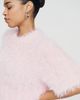 Endless Rose Faux Feather Sweater - 4