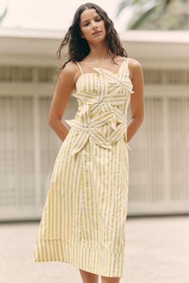Endless Rose Flower Midi Dress