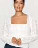 Endless Rose Lace Square Neck Blouse - 1