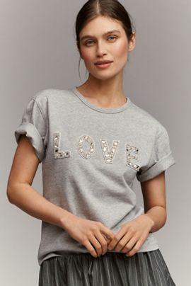 Endless Rose Love Embellished Tee