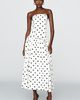 Endless Rose Satin Cotton Linen Blend Midi Dress - 1