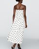 Endless Rose Satin Cotton Linen Blend Midi Dress - 3