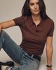 Endless Rose Short-Sleeve Collared Sweater - 1