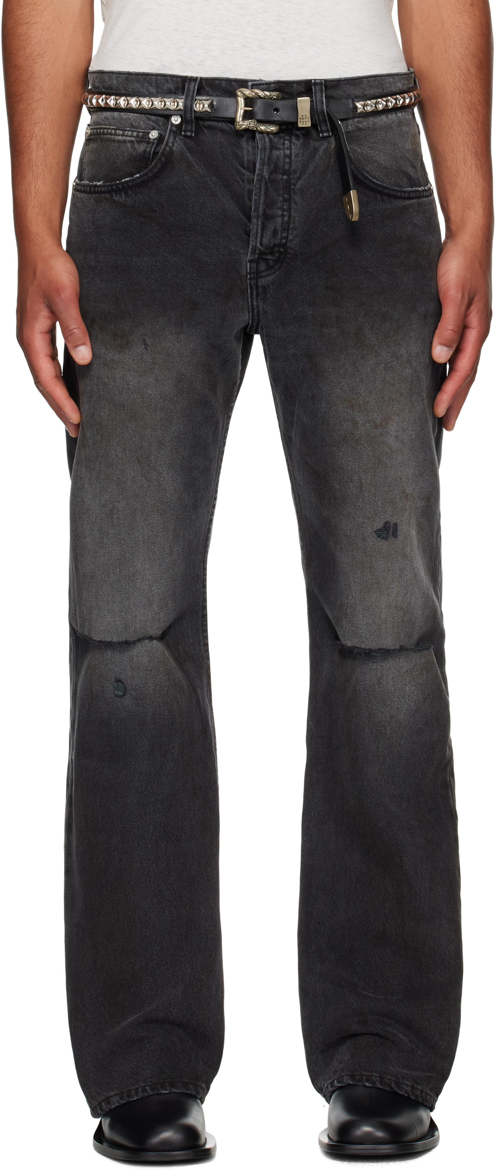 Enfants Riches Déprimés - Black Wider Flare Leg Jeans