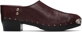 Enfants Riches Déprimés Enfants Riches Déprimés Burgundy Metal Hardware Clogs