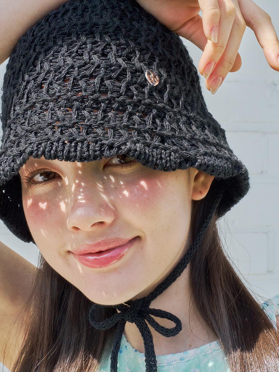 ENGBROX gardening heart strap bucket hat_black