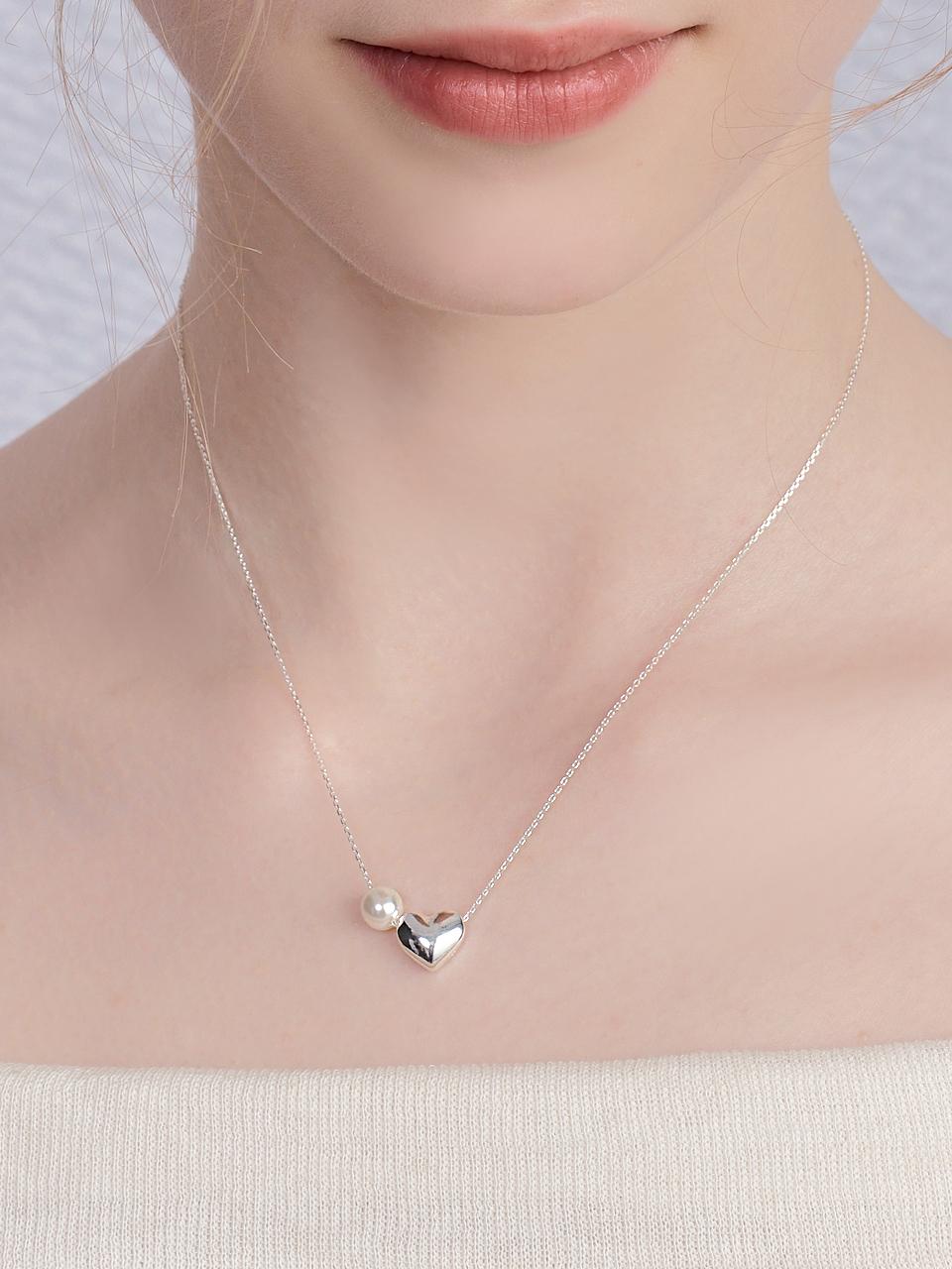 ENGBROX lovers heart pearl necklace