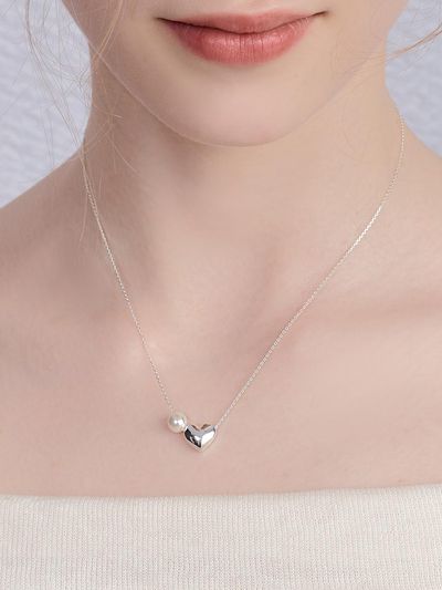 ENGBROX lovers heart pearl necklace