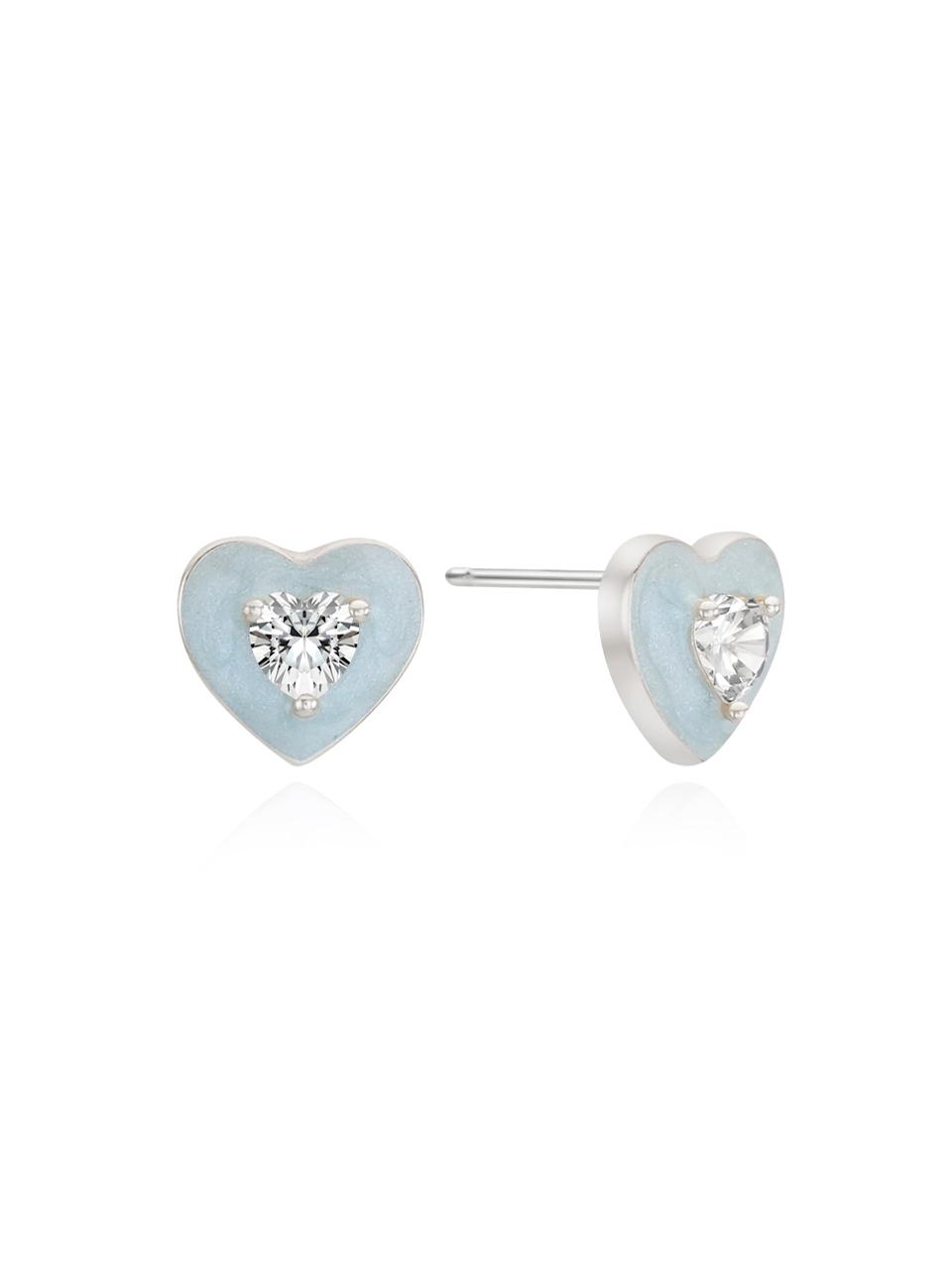ENGBROX sky heart cubic earring