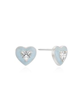 ENGBROX sky heart cubic earring