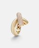 Engelbert Engelbert Cross Loop Big 18kt gold ring with diamonds - 4