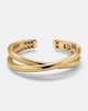 Engelbert Engelbert Infinity Loop Medium 18kt gold cuff bracelet - 1