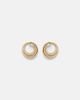 Engelbert Engelbert Infinity Loop Medium 18kt gold earrings with diamonds - 1