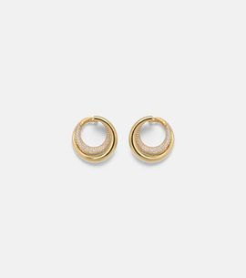 Engelbert Engelbert Infinity Loop Medium 18kt gold earrings with diamonds